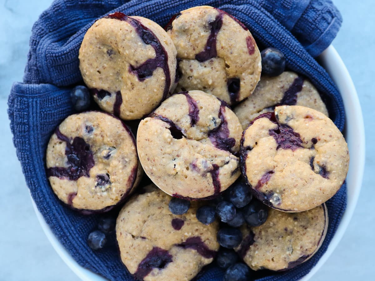 Lemon Blueberry Muffins (Vegan) - From My Bowl
