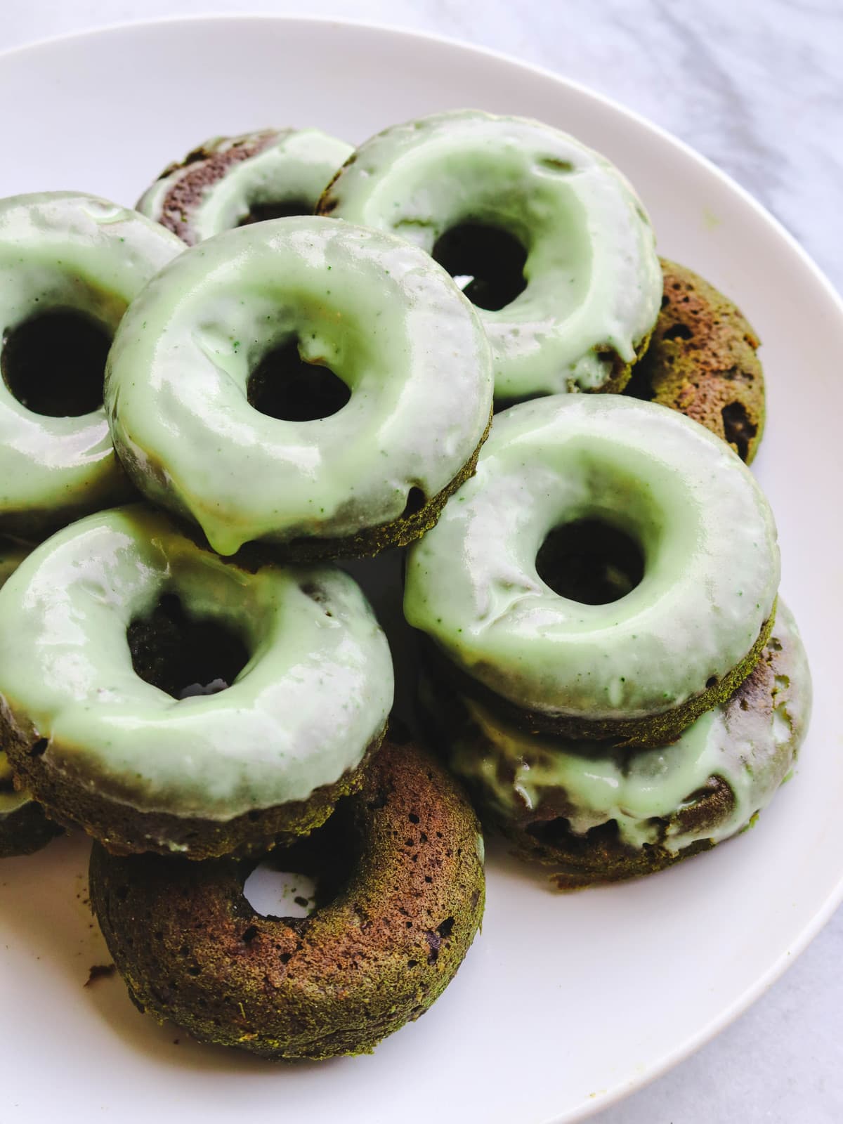 Baked Coconut Matcha Donuts Gluten Free Vegan From My Bowl