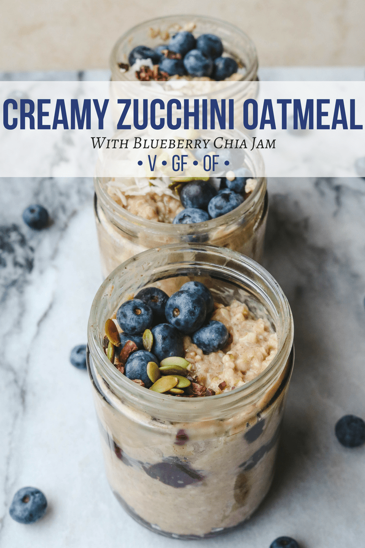 Creamy Zucchini Oatmeal Vegan Make Ahead Breakfast