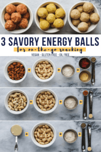 Savory Energy Ball Bliss Ball Vegan Pinterest