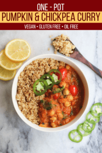 One Pot Chipotle Pumpkin Chickpea Curry Vegan From MY Bowl