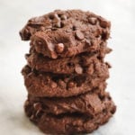 Double Chocolate Chip Cookies Vegan Gluten Free From My Bowl