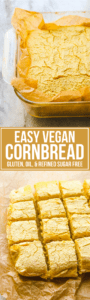 Easy Vegan Cornbread Fluffy Gluten Free From My Bowl