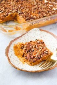 Healthy Sweet Potato Casserole - Vegan Thanksgiving & Holiday Recipe