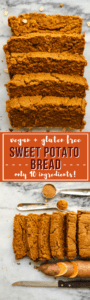Sweet Potato Bread Gluten Free Vegan