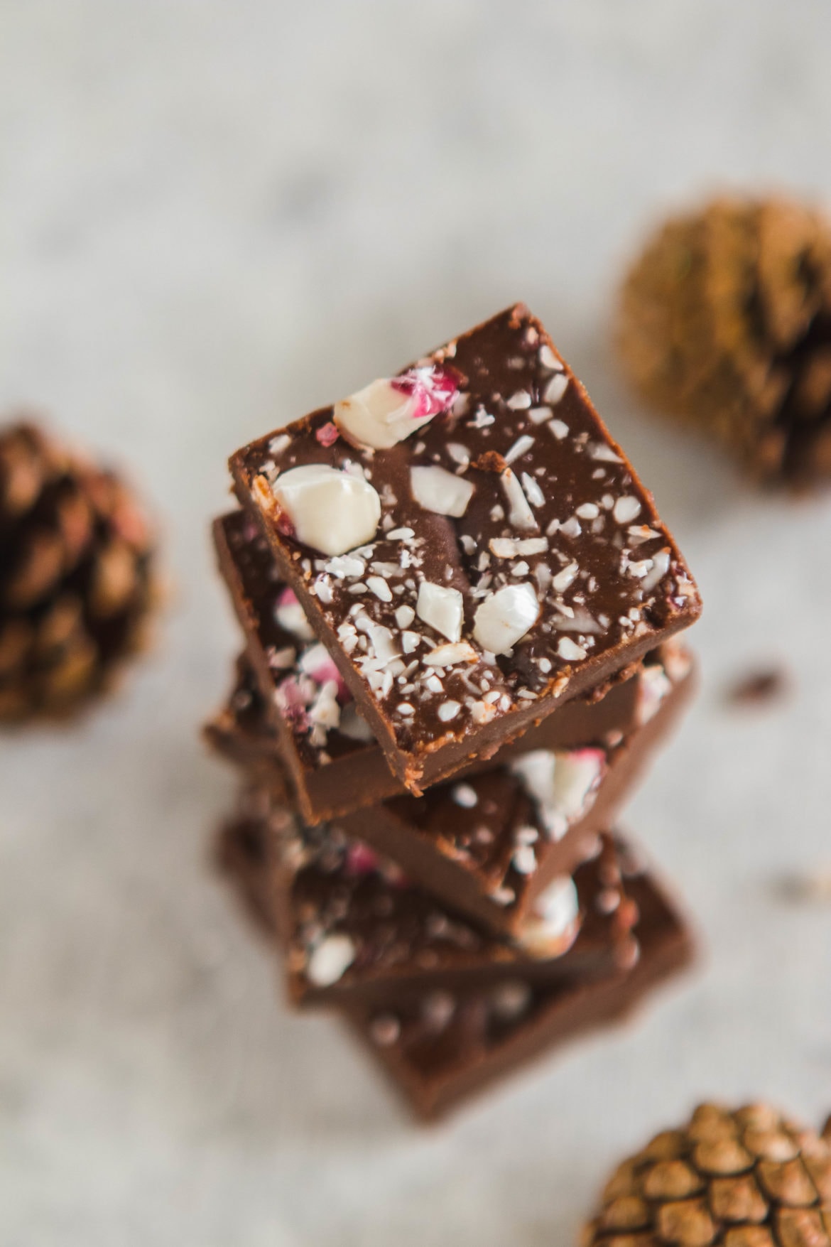 3 Ingredient Chocolate Peppermint Fudge (Vegan) - From My Bowl