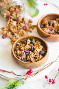 Crunchy Holiday Spiced Granola - Easy Vegan Breakfast Recipe