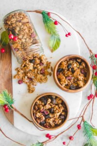 xCrunchy Holiday Spiced Granola - Easy Vegan Breakfast Recipe