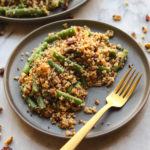 Green Bean, Cranberry, Quinoa Salad - Easy and Healthy Vegan Holiday Recipe