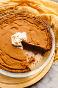 Pecan & Pumpkin Custard Pie - Healthy Holiday Vegan Dessert Recipe