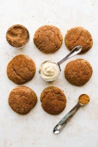Cashew Butter Snickerdoodles - Easy, Vegan, and Refined Sugar Free!