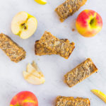 Salted Caramel Apple Breakfast Bars - Easy Vegan Meal Prep #vegan #plantbased