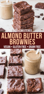 almond butter brownie pinterest
