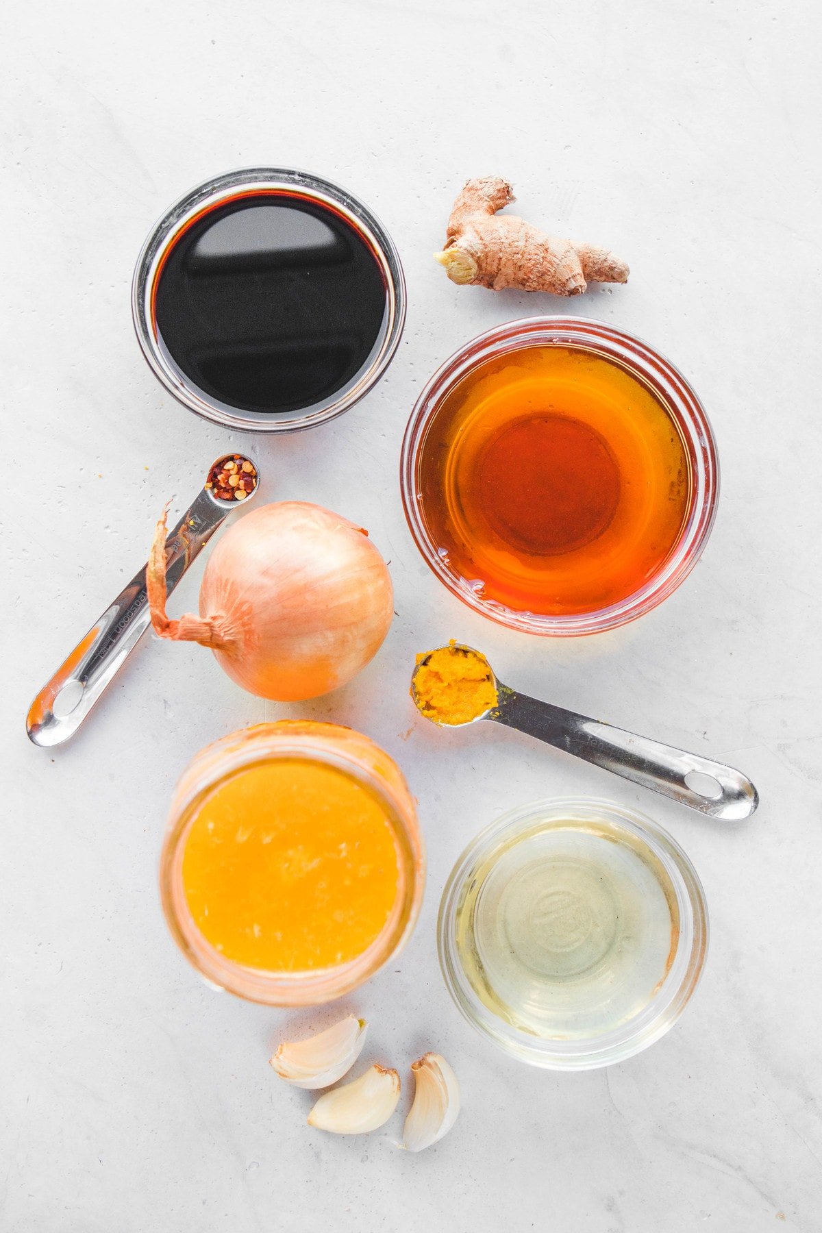 ingredients for orange sauce