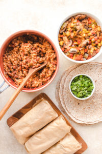 rice and bean burrito fillings