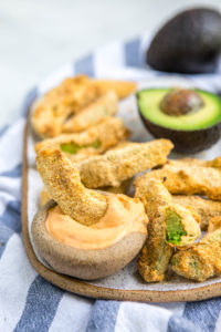 avocado fry dunked in chipotle lime mayo