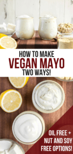 Forget store-bought, make your own Vegan Mayo using this easy recipe! It's Oil-Free, Healthy, and has both Nut-Free and Soy-Free Options. #mayo #healthymayo #veganmayo #mayonnaise #mayorecipe #oilfreemayo #nutfree #soyfree #glutenfree #vegan #dairyfree #plantbased via frommybowl.com