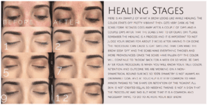 healing stages of microblading