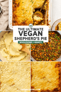 step-by-step photos showing process of making shepherds pie