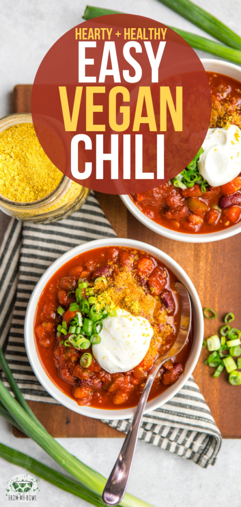Easy Vegan Chili Recipe - From My Bowl
