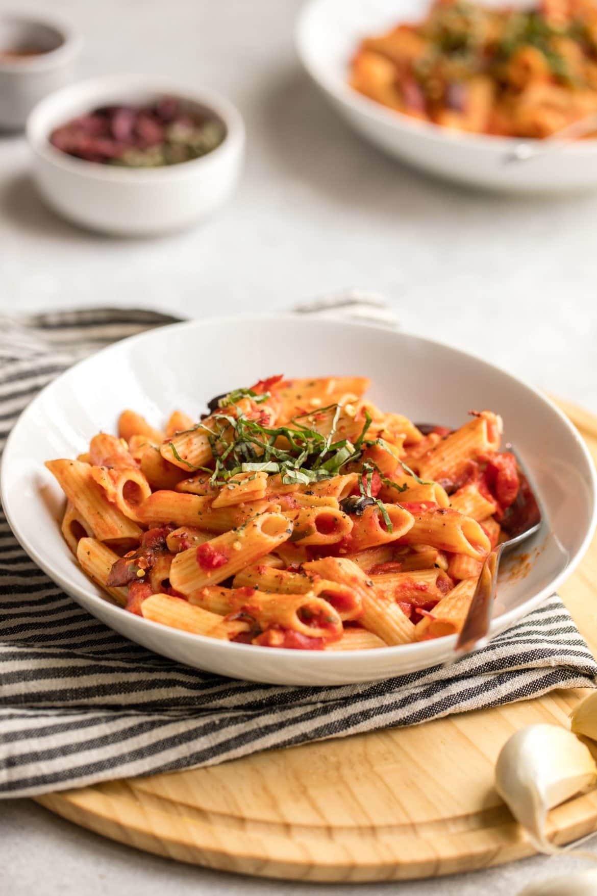 Instant_Pot_Penne_Puttanesca_Vegan_GlutenFree_FromMyBowl-14 - From My Bowl