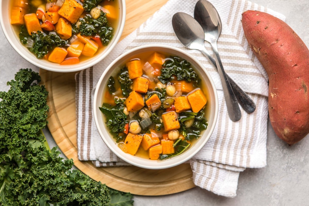 Thai Sweet Potato & Carrot Soup - Cupful of Kale