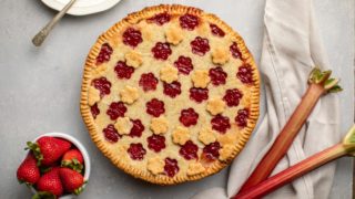 Vegan Strawberry Rhubarb Pie (Gluten-Free, Oil-Free)