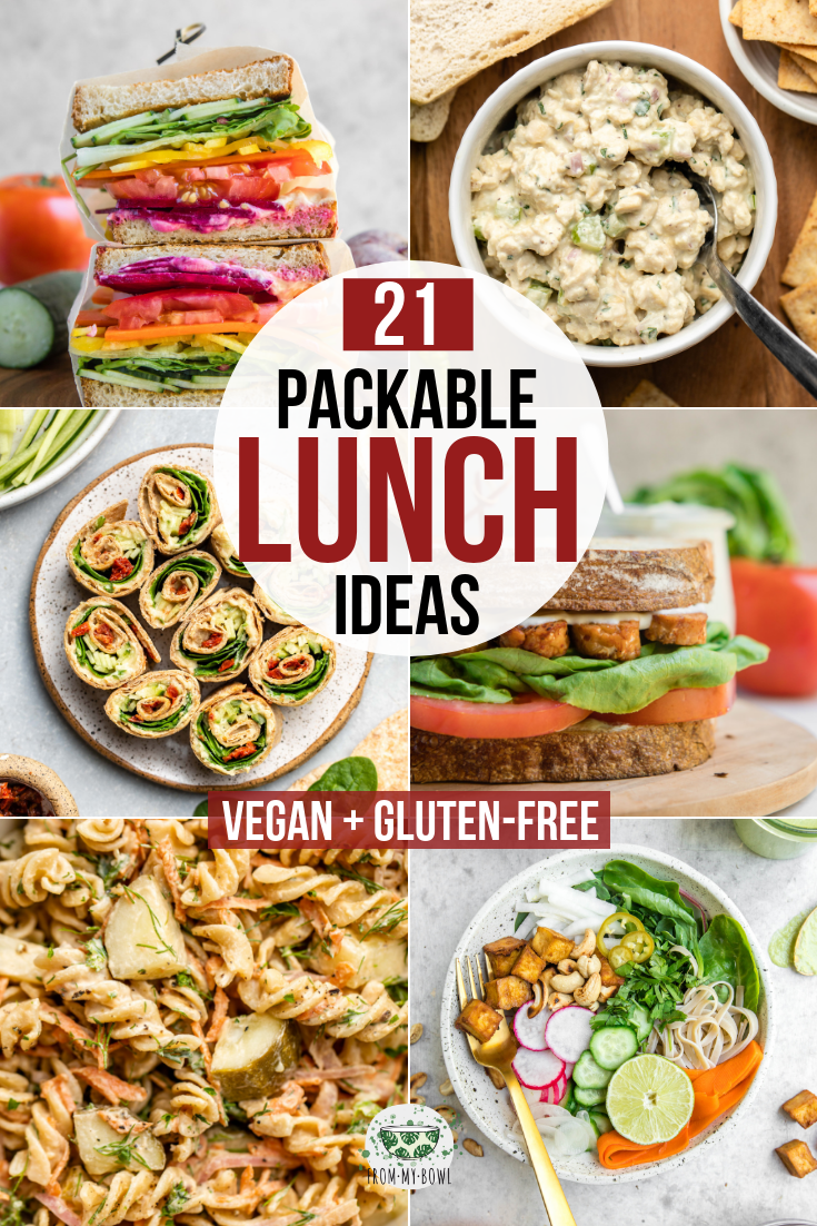 21+ Packable Vegan Lunches for Work or School - From My Bowl