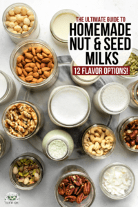 Make your own nut milk at home with this easy and comprehensive guide! Includes simple steps and a flavor review of 12 different nuts and seeds plus blender options. #nutmilk #nondairymilk #diy #vegan #plantbased | frommybowl.com