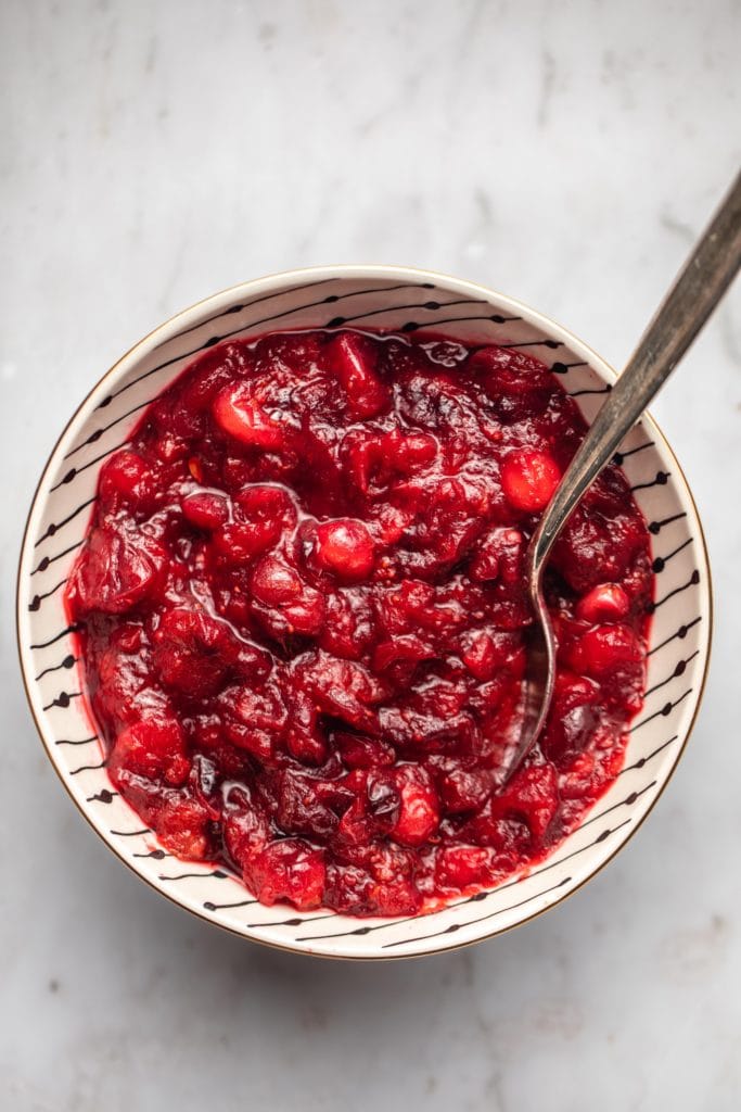 Healthy Cranberry Sauce Low Sugar Vegan Frommybowl 7 From My Bowl