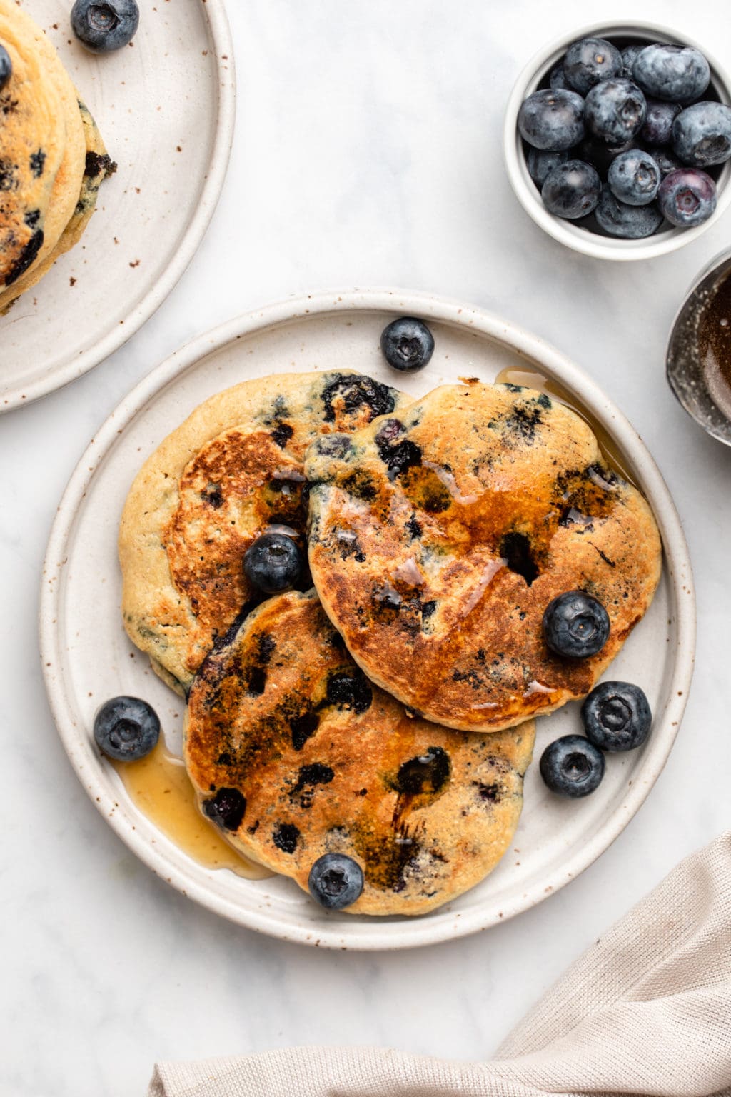 Vegan Blueberry Pancakes | Gluten-Free - From My Bowl