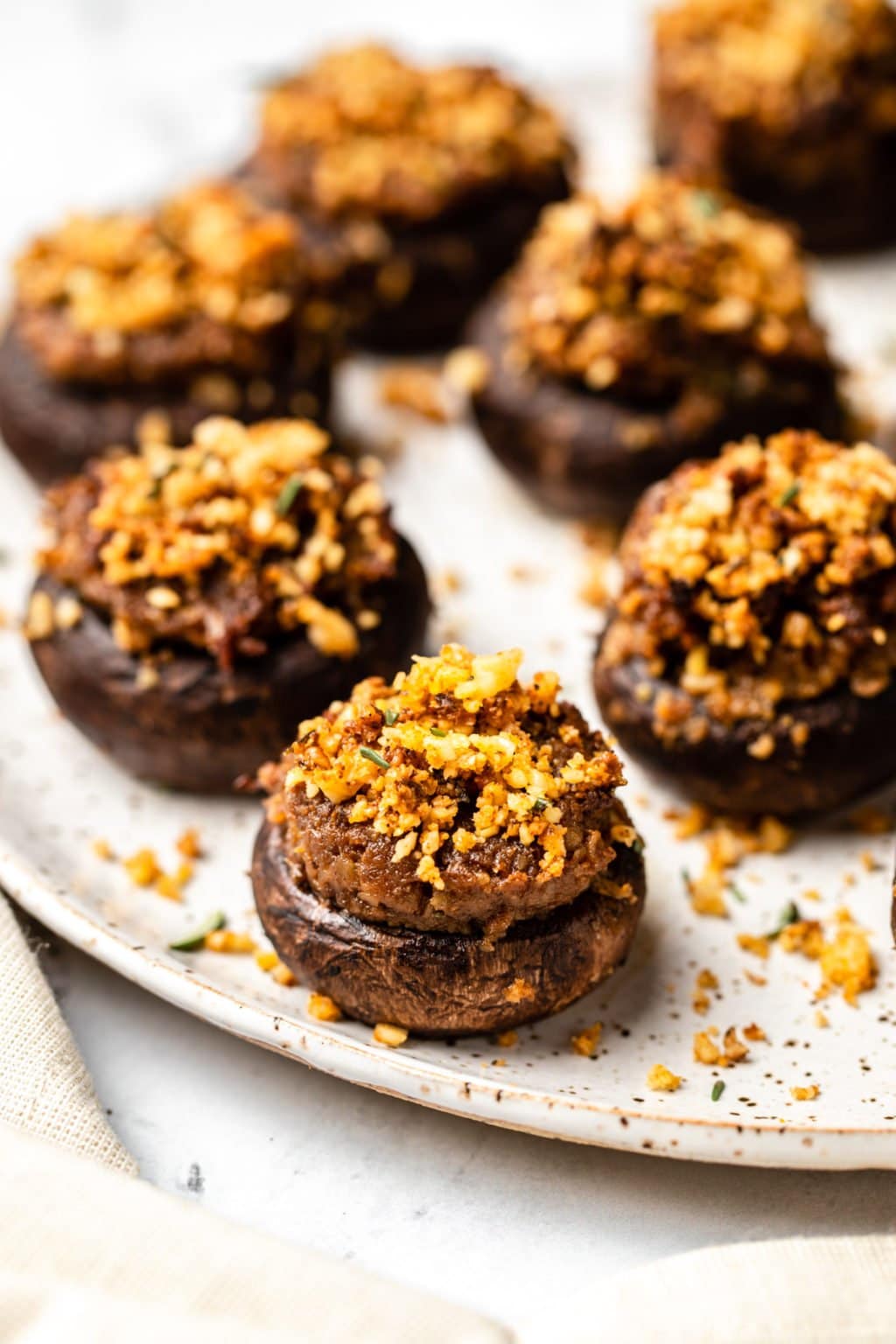 stuffed mushrooms vegan