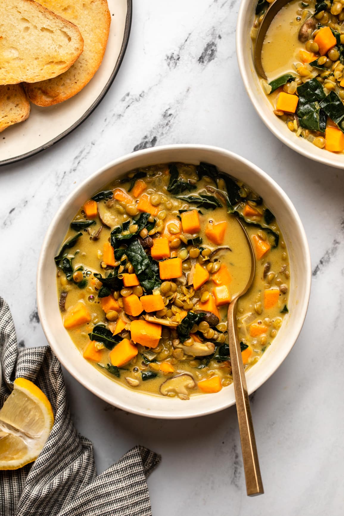 Coconut_Curry_Lentil_Soup_Kale_GlutenFree_Vegan_FromMyBowl-10 - From My ...