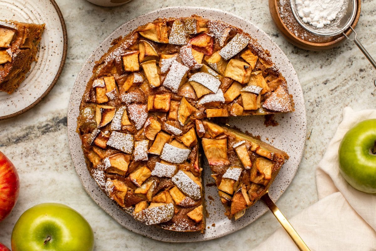 Wholesome Vegan Apple Cake (Gluten-Free) - From My Bowl