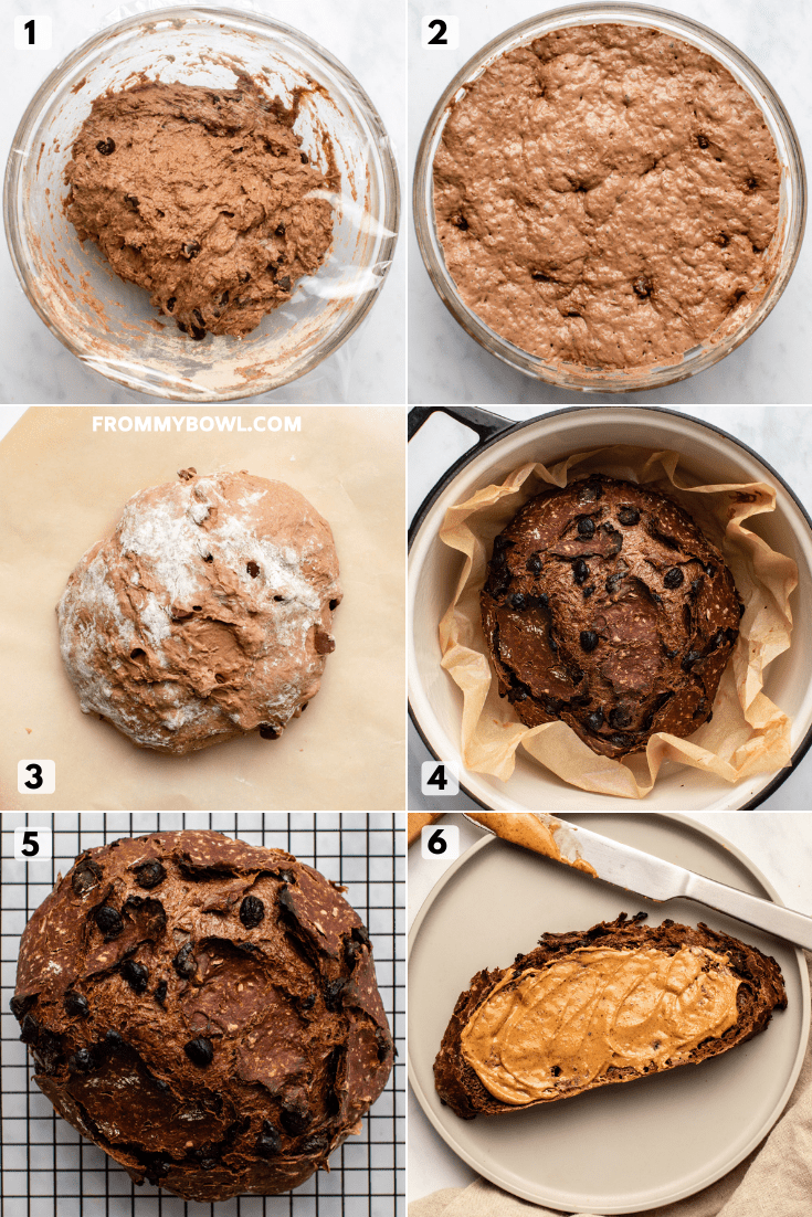 step-by-step photos of how to make bread