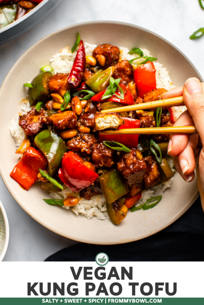 Vegan Kung Pao Tofu - From My Bowl