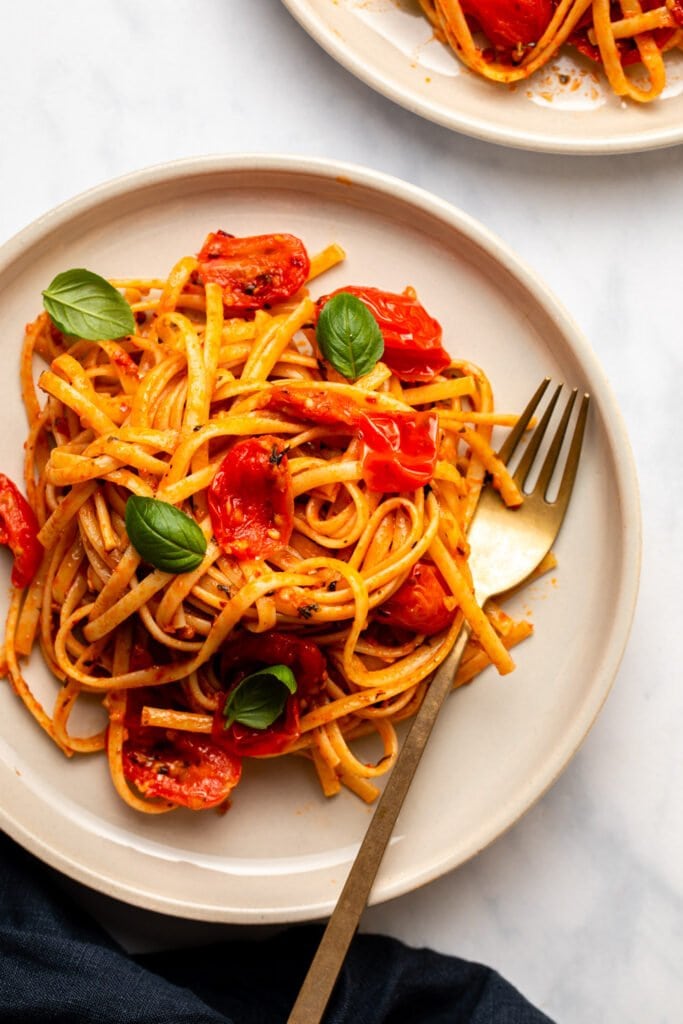 Spicy Tomato Basil Pasta | Only 20 Minutes! - From My Bowl