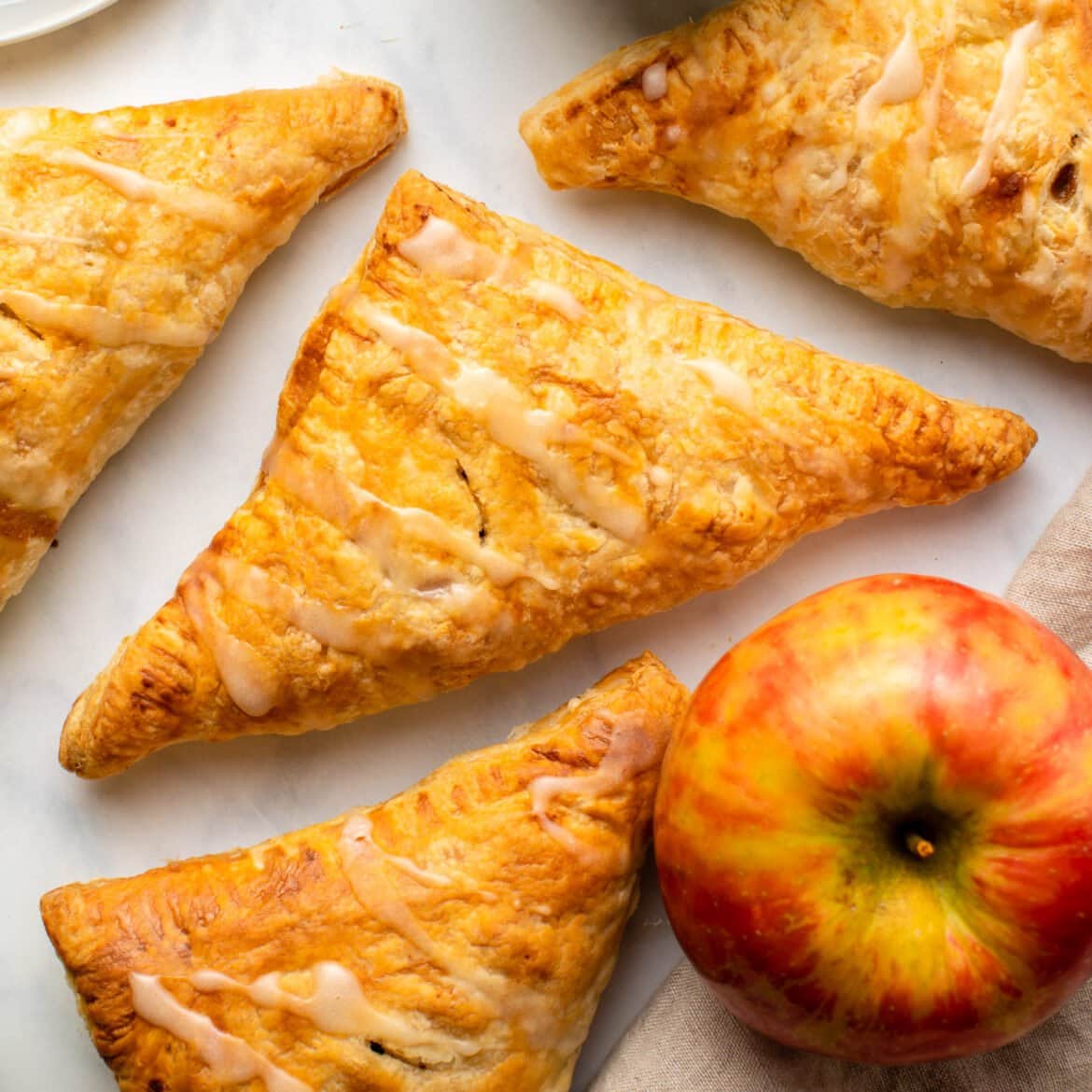 Triangular Apple Vegan Apple Turnovers - From My Bowl