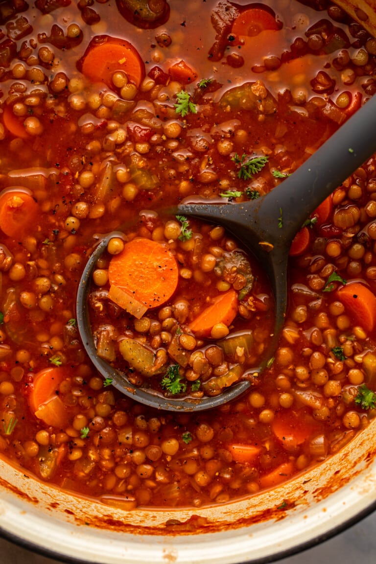 Classic Lentil Soup - From My Bowl