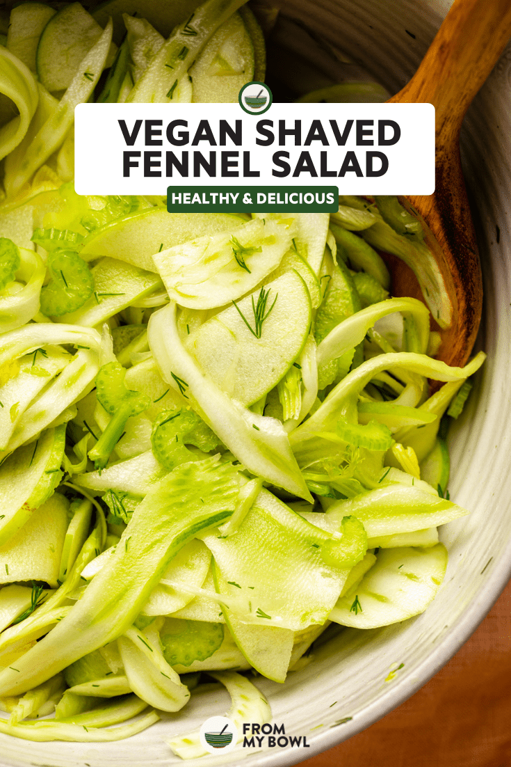 This Shaved Fennel Salad is light, crunchy, and dressed with a homemade citrus dressing. Whip this versatile winter favorite up in 20 minutes!