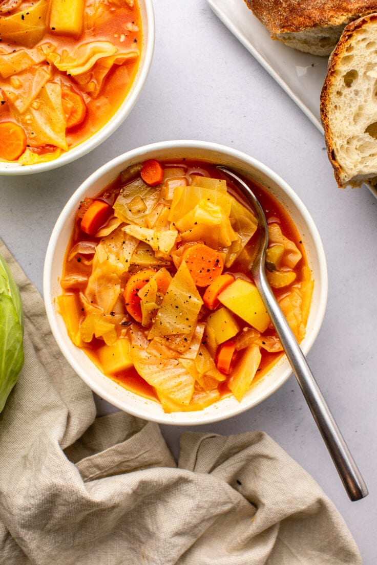 Hearty Cabbage Soup - From My Bowl