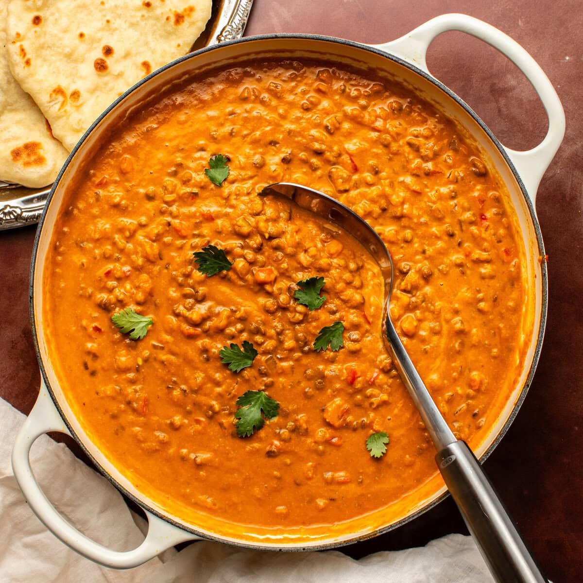 Pumpkin Lentil Curry with Ginger and Tahini